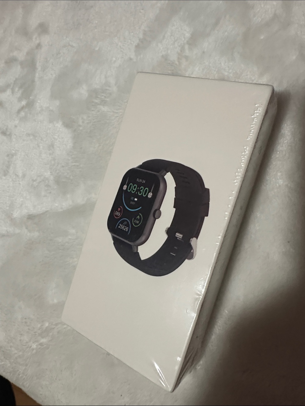 Pink  Smartwatch with Silicone Band - Fitness & Notifications